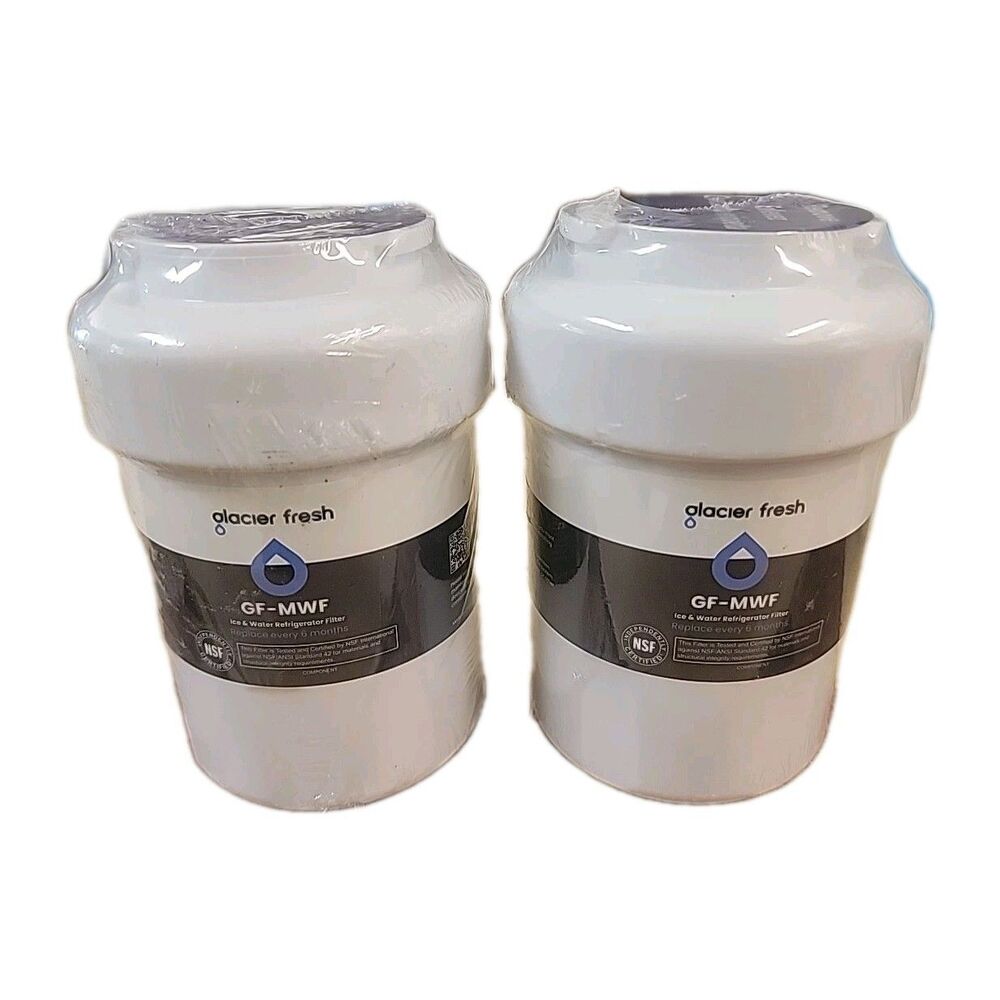 New Sealed 2-Pack Glacier Fresh GF-MWF Refrigerator Water Filter GE Replacement